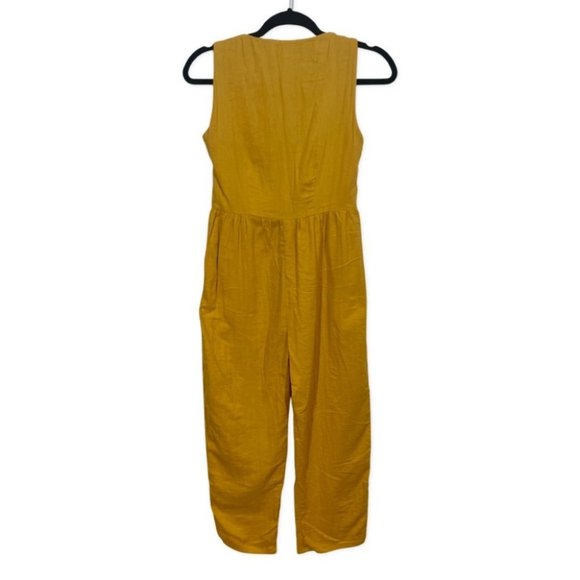 Loup NYC Canary Lee Jumpsuit Doublecloth Cotton Zip Front - Picture 5 of 7